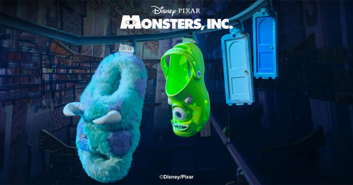 Crocs 聯名鞋款 | 怪獸公司 Sulley & Mike 限量登場 (附Jibbitz)